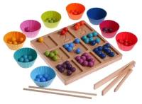 Развивающая игрушка Сима-ленд Выложи шарики, 7077261, разноцветный