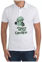 Рубашка- поло CoolPodarok Embrace the pain crossfit (кроссфит)