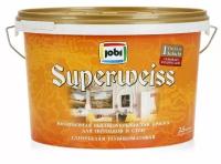 Краска акриловая Jobi Superweiss матовая супербелый 2.5 л 2.5 кг