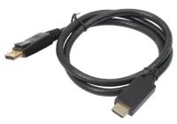 Кабель видео адаптер DisplayPort на HDMI 20M/19M KS-is KS-385-3 - 3 метра, чёрный