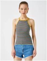 Топ KOTON TEENAGE, 1YAL38147IK, цвет: MUSTART STRIPE, размер: XS