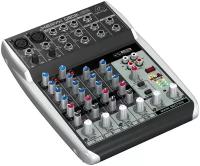 Behringer Q802USB - микшер, 2 микр. предусил, 1 FX посыл, 1стерео Aux возврат, 2-Bus, встр.USB