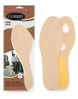 Corbby LEDER STICK Стельки из натуральной кожи и латексной пены. Размер 41/42