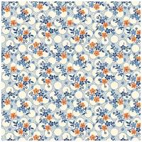 Ткани фасованные PEPPY (P - W) для пэчворка VINTAGE 30'S FLORALS 4714 ФАСОВКА 50 x 55 см 145±5 г/кв.м 100% хлопок 26647 BLU1