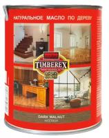 Масло для дерева и мебели с воском Timberex Wood Finishing Oil, быстросохнущее, морилка для дерева, пропитка для дерева, Темный орех, 1 л