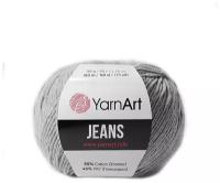 Пряжа YarnArt Jeans (Джинс) - 2 мотка Цвет: 46 темно-серый 55% хлопок, 45% полиакрил 50г 160м