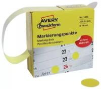Avery Zweckform Этикетки-точки самоклеящиеся в диспенсере цвет: желтый 800 шт 3856