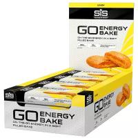 Углеводный энергетический батончик с начинкой SiS GO Energy BAKE, упаковка 12шт по 50г (Лимон)
