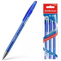 Ручка гелевая ErichKrause R-301 Original Gel Stick 0.5, цвет чернил синий (в пакете по 3 шт.)