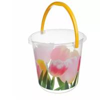 Ведро IDEA (М-Пластика) М 2425 5 л тюльпаны