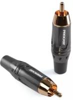 Разъем RCA(male) PROCAST cable RCA6/TT/Black черный маркер