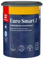 Краска акриловая Tikkurila Euro Smart 2 для стен и потолков, база A, 0.9л