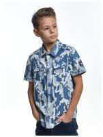 Рубашка для мальчиков Mini Maxi, модель 6530, цвет хаки, размер 140