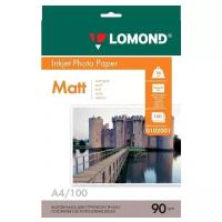 Фотобумага Lomond 0102001 A4/90г/м2/100л./белый матовое для струйной печати