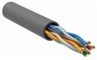 Кабель витая пара U/UTP кат.6 4х2х23AWG solid CU LSZH сер. (м) ITK LC1-C604-121