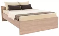 Кровать Боровичи-Мебель Мелисса с реечным основанием шимо светлый 205х135х85 см