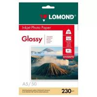 Фотобумага Lomond A5 0102070, 230г/м2, 50л., белый