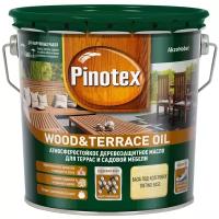 PINOTEX WOOD & TERRACE OIL деревозащитное масло для садовой мебели и терасс, бесцветный (2,7л)