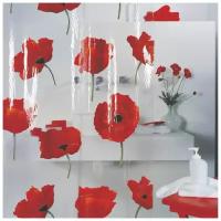 Штора для ванной Spirella Poppy 180х200180х200 см, красный