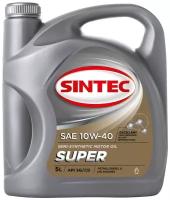 Моторное масло SINTEC SUPER SAE 10W-40, API SG/CD, Полусинтетическое, 5 л арт. 801895