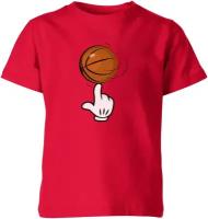 Детская футболка «Баскетбольный мяч» (140, синий)