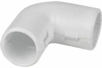 Угол 90 соединительный для трубы 20 мм (5 шт) белый EKF-Plast