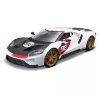 Bburago Машинка металлическая Ford GT 2021 Edition 1:32, белая