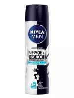 NIVEA Антиперспирант спрей Men Невидимый для черного и белого Fresh, 150 мл, 200 г