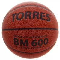 Мяч баскетбольный Torres BM600, B10027, размер 7, цвет коричневый