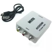 Конвертер AV (тюльпан) to HDMI Espada EDH26 (преобразователь/аналоговый сигнал в цифровой сигнал/Converter Composite video + Audio R/L 1080P HDCP 3 RCA CVBS signal to HDMI)