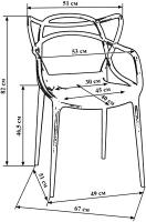 Стул DOBRIN LMZL-PP601 белый