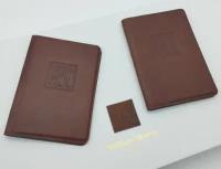 Комплект для личных документов William Morris, натуральная кожа, подарочная упаковка