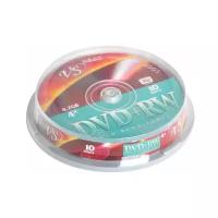 Диски DVD + RW VS 4,7 Gb 4x, комплект 10 шт., Cake Box, VSDVDPRWCB1001 (цена за 1 ед.товара)