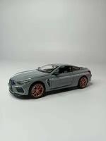 Коллекционная машинка игрушка металлическая BMW M8 для мальчиков масштабная модель 1:24 серый