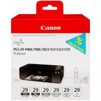 Комплект картриджей Canon PGI-29 MBK/PBK/DGY/GY/LGY/CO (4868B018)