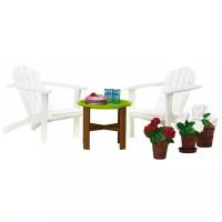 Lundby Садовый комплект Смоланд (LB_60304900) белый/коричневый