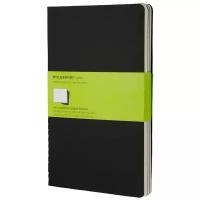 Блокнот Moleskine CAHIER JOURNAL Large 130х210мм обложка картон 80стр. нелинованный черный (3шт)