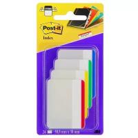 Закладки клейкие POST-IT Professional, пластиковые, 50 мм, 4 цвета х 6 шт., суперклейкие, 686-F1-RU