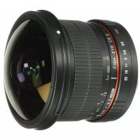 Объектив Samyang 8mm f/3.5 AS IF UMC Fish-eye CS II AE Nikon F, черный