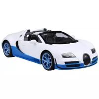 Легковой автомобиль Rastar Bugatti Grand Sport Vitesse (70400), 1:14, 33 см, белый/синий