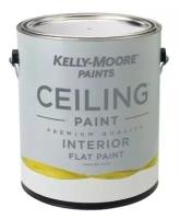 Белоснежная ультраматовая краска для потолков Kelly-Moore Ceiling Paint 3.78л