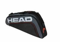 Сумка Head Tour Team 3R BKGR для тенниса, чехол для ракеток, серый, черный