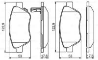 Тормозные колодки Bosch 0986495237