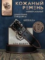 Ремень LEO HARDY, размер 120, черный