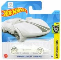 Машинка Hot Wheels коллекционная (оригинал) HW BRAILLE RACER TWIN MILL белый HKG33