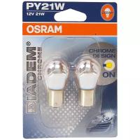 Лампа автомобильная накаливания OSRAM Diadem Chrome 7507DC-02B PY21W 12V 21W BAU15s