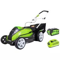 Электрическая газонокосилка Greenworks 2500107ua G40LM45K2, 45 см