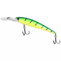 Воблер Mottomo Deep Hooker 90F Lime Tiger минноу 8.5 г 90 мм