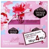 Shower Mate Мыло кусковое Rose & cherry blossom