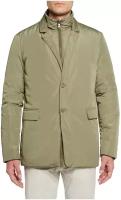 куртка GEOX демисезонная, ветрозащитная, без капюшона, водонепроницаемая, карманы, размер 46, зеленый
